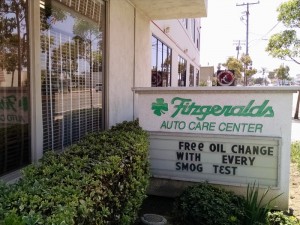 Auto Repair Costa Mesa Fitzgeralds Free Oil Change