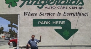 Auto Repair Costa Mesa Fitzgeralds Wall Sign